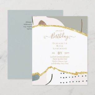 Papier PARTIES SCINTILLANT BUDGÉTAIRE Glam Agate Jolie fi