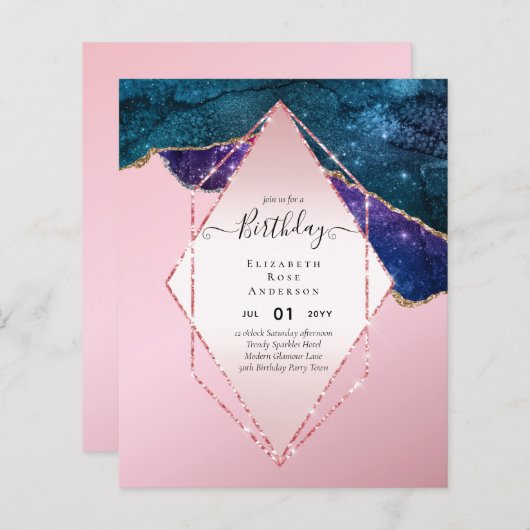 Papier PARTIES SCINTILLANT BUDGÉTAIRE Glam Foil Plutôt Fi (Devant / Derrière)