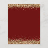 Papier Parties scintillant budgétaire Gold Blood Red 21e (Dos)