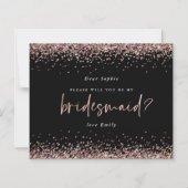 Papier Parties scintillant budgétaire Rose Gold Bridesmai (Devant)