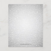 Papier Parties scintillant budgétaire Snowflakes Invitati (Dos)