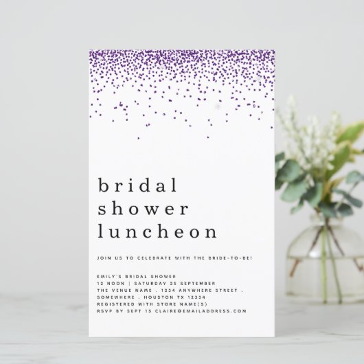 Papier Parties scintillant budgétaire  violet Fête des ma (Debout devant)