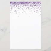 Papier Parties scintillant budgétaire violet Fête des ma (Dos)