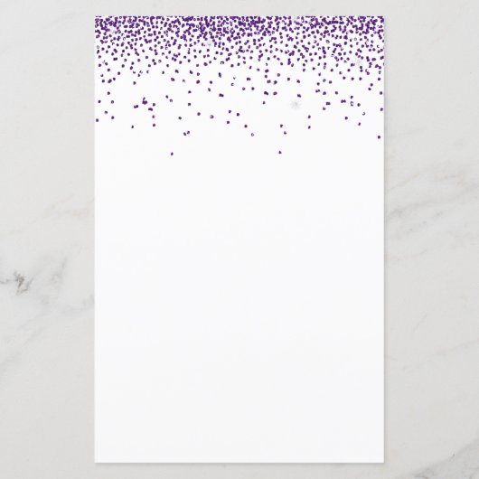 Papier Parties scintillant budgétaire  violet Fête des ma (Dos)