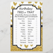 Papier Parties scintillant coeur Anniversaire ce ou ce je (Devant)