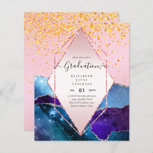 Papier Parties scintillant d'agaite DIPLÔME Invitations G