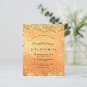 Papier Parties scintillant d'anniversaire budgétaire invi (Debout devant)