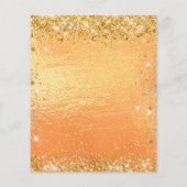 Papier Parties scintillant d'anniversaire budgétaire invi (Dos)