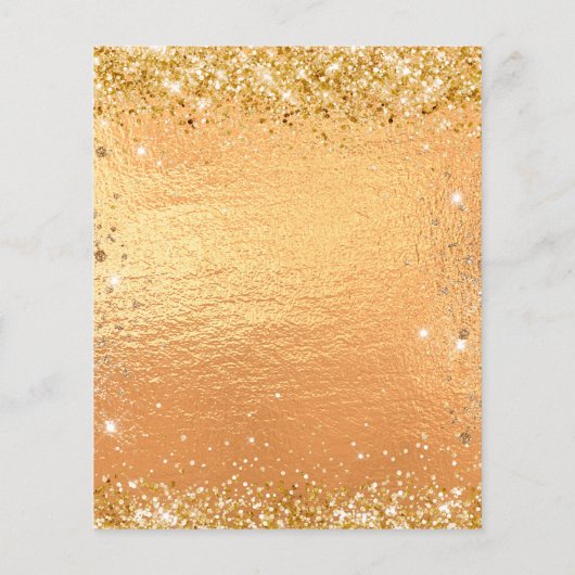 Papier Parties scintillant d'anniversaire budgétaire invi (Dos)