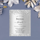 Papier Parties scintillant d'argent de la douche nuptiale