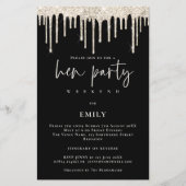 Papier Parties scintillant de crème budgétaire en liquide (Devant)