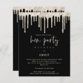 Papier Parties scintillant de crème budgétaire en liquide (Devant / Derrière)