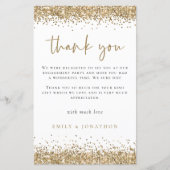 Papier Parties scintillant d'or Budget Fiançailles photo  (Devant)