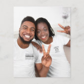 Papier Parties scintillant d'or Budget Fiançailles photo  (Dos)