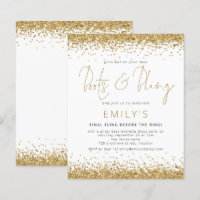 PARTIES SCINTILLANT d'or BUDGET Invitation disco d