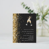 Papier Parties scintillant d'or noir applaudit l'invitati (Debout devant)