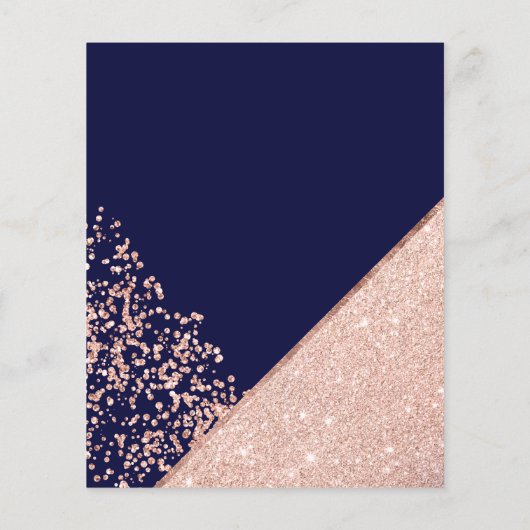 Papier parties scintillant d'or rose confetti mariage bud (Dos)