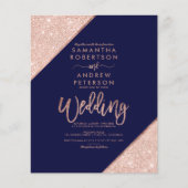 Papier parties scintillant d'or rose marine bleu budget m (Devant)