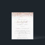 Papier Parties scintillant du Rose du budget Glam Invitat<br><div class="desc">Un rapport qualité-prix BUDGET alternative sur une taille plus petite 4, 5 x 5, 6" semi-brillant poids 110lbs, qui est d'une épaisseur similaire à une carte postale (cependant ne convient pas à l'utilisation comme carte postale.) VEUILLEZ NOTER qu'il y a UN invitation par feuille. Parties scintillant Rose Budget Glam Girly...</div>