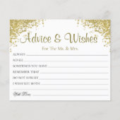 Papier Parties scintillant Elégant Conseil de mariage Wis (Devant)