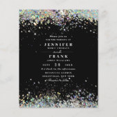 Papier Parties scintillant élégante budget Faire-part de  (Devant)