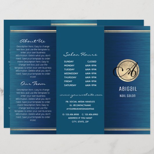 Papier Parties scintillant élégante et brosse en métal tr (Devant / Derrière)