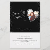 Papier Parties scintillant en argent Black Custom Candy B (Devant)
