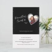 Papier Parties scintillant en argent Black Custom Candy B (Debout devant)