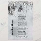 Papier Parties scintillant en argent de maquillage (Dos)