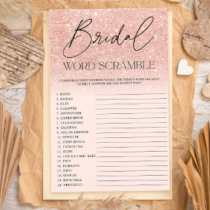 Papier Parties scintillant en or rose chic ombre rose égr