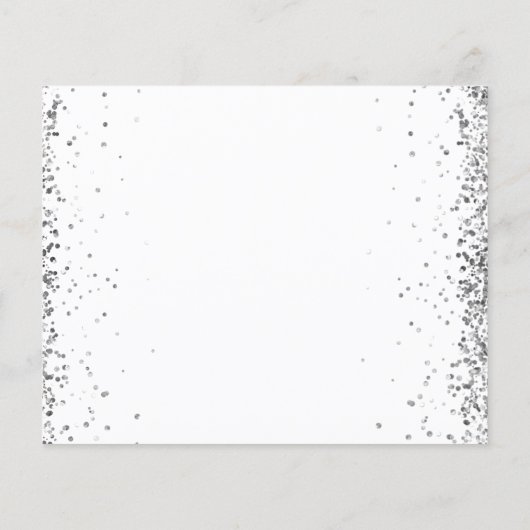 Papier Parties scintillant florale Blue Quinceañera Enreg (Dos)