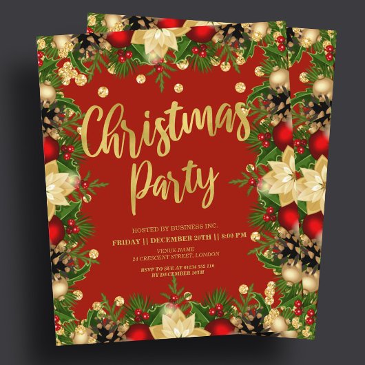 Papier Parties scintillant Gold Festive Noël Entreprise R