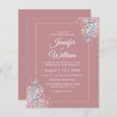 Papier Parties scintillant holographique Dusty Rose (Devant / Derrière)