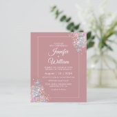 Papier Parties scintillant holographique Dusty Rose (Debout devant)