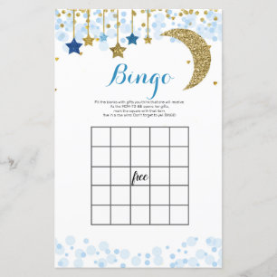 Papier Parties scintillant Lune bleue Aquarelle Jeu de Bi
