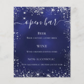 Papier Parties scintillant marine bleu argent mariage men (Devant)