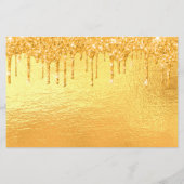 Papier Parties scintillant or anniversaire enregistrer la (Dos)