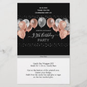 Papier Parties scintillant rose 90e anniversaire Candy Ba (Devant)