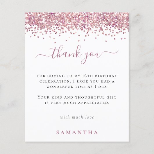 Papier Parties scintillant rose budget Doux photo 16 Merc (Devant)