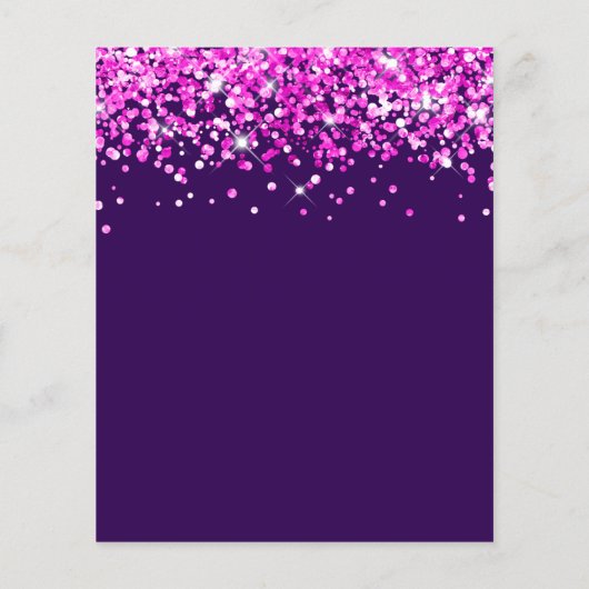 Papier Parties scintillant rose chaud budget Purple Sweet (Dos)