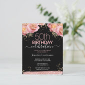 Papier Parties scintillant rose Floral 50e anniversaire I (Debout devant)