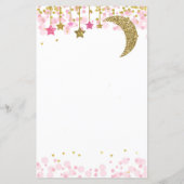 Papier Parties scintillant rose lune Aquarelle Qui connaî (Dos)