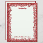 Papier Parties scintillant rouge éclaboussure glam person (Devant / Derrière)