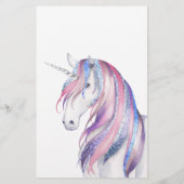 Papier Parties scintillant Unicorn Noël Baby shower Guess (Dos)