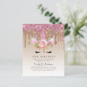 Papier Parties scintillant Unicorn Rose or rose goutte 13 (Debout devant)