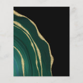 Papier Parties scintillant vert agate pierre (Dos)