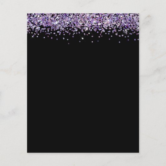 Papier Parties scintillant violet Glam Budget Hen Night B (Dos)