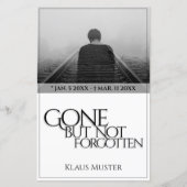 Papier Partis, mais pas oubliés - brillants (Devant)