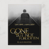 Papier Partis mais pas oubliés - Or foncé (Devant)