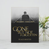 Papier Partis mais pas oubliés - Or foncé (Debout devant)